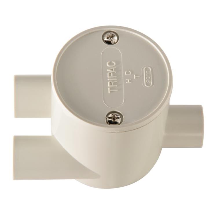 DTY-25 Tangential Deep Junction Box 25mm 3 Way Y Type - 10 Pack