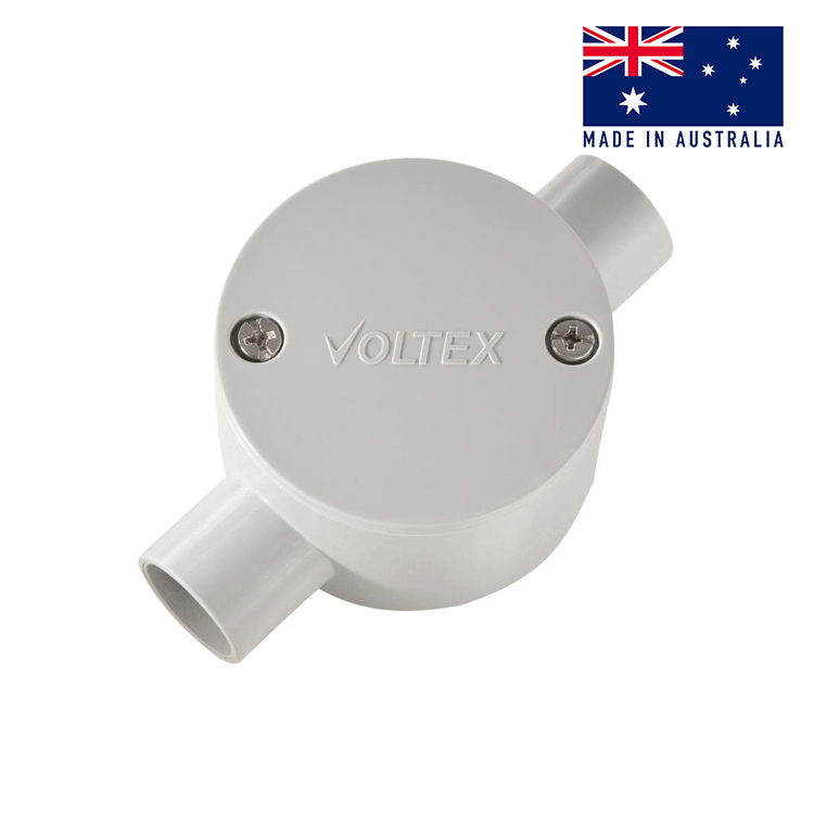 JB2-20 Junction Box 20mm 2 Way - 10 Pack
