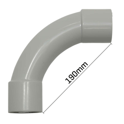 Grey bend 40mm Grey bend 40mm Pk10
