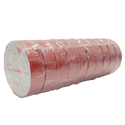 3M Red - Insulation Tape 19mm x 20m - 10 Rolls 19mm x 20m Insulation Tape 10 Rolls Red