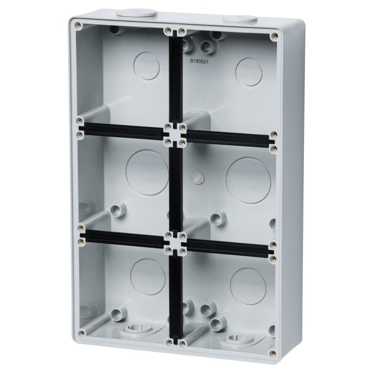 C66E6 Voltex Six Gang Mounting Enclosure (Back Box)