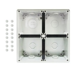 Voltex Four Gang Mounting Enclosure (Back Box) - Chemical Resistant White Voltex Four Gang Mounting Enclosure (Back Box) - Chemical Resistant White