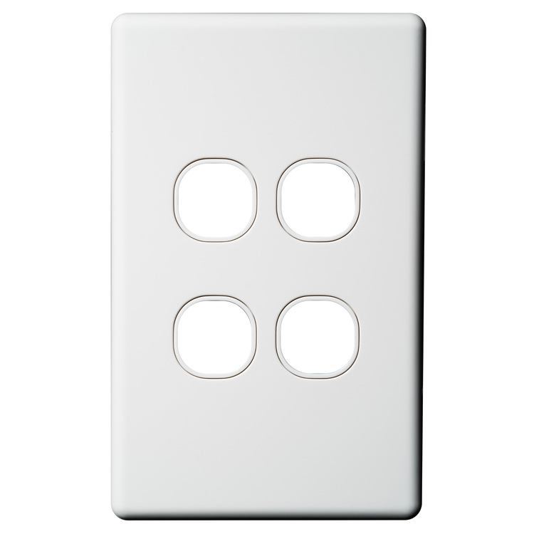 CSW4P Voltex Classic 4 Gang Switch Plate