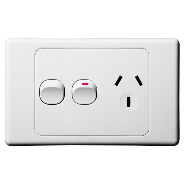 OPP1HX Voltex Original Single Power Outlet with Extra Switch 250V 10A