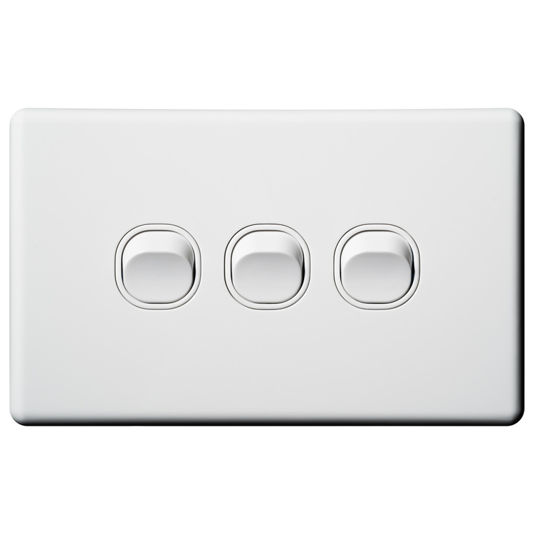 CSW3H Voltex Classic Horizontal 3 Gang Switch 250V 16AX