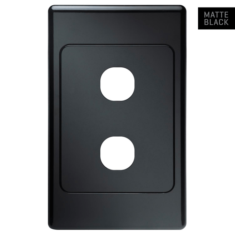 OSW2PB Original Black 2 Gang Switch Plate