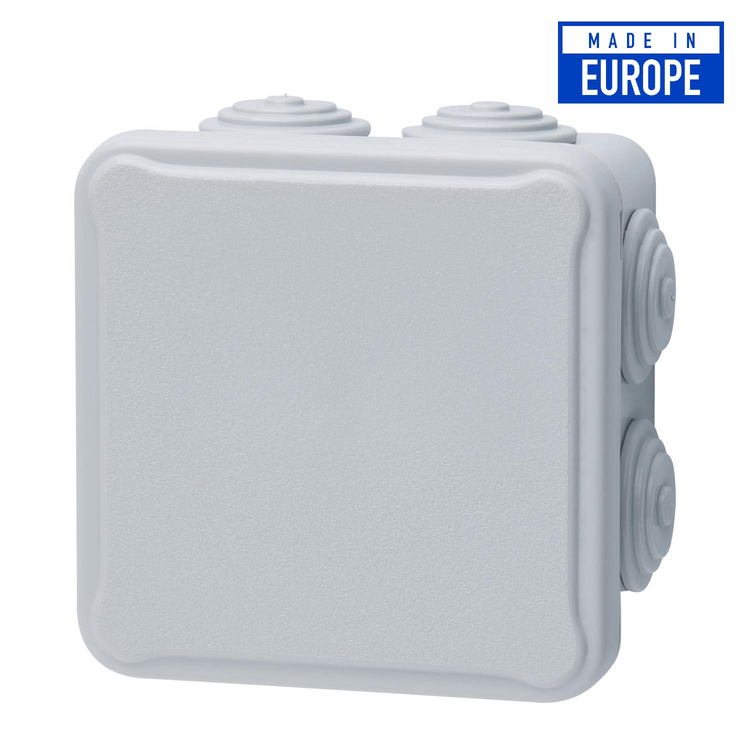 EP088 Voltex IP54 (84 x 84 x 50mm) Junction Box with conical cable-glands