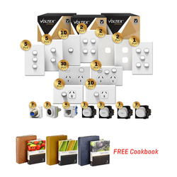 Voltex Introductory Kit of Outlets & Switches and FREE Cookbook Voltex Introductory Kit of Outlets & Switches and FREE Cookbook