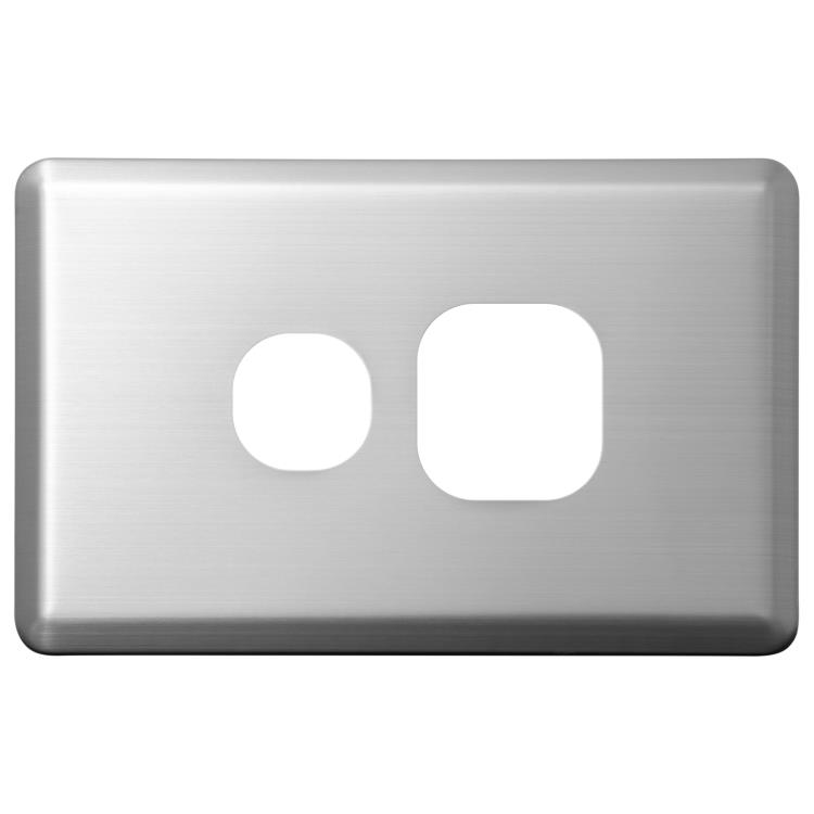 SLPP1HPS Voltex Shadowline Stainless Steel Cover Plate for Single Power Outlet