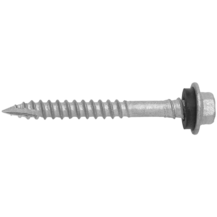 Hex Head Type 17 Roofing Screw - 12G x 50mm with Seal - 1000 Pack Hex Head Type 17 Roofing Screw - 12G x 50mm with Seal - 1000 Pack
