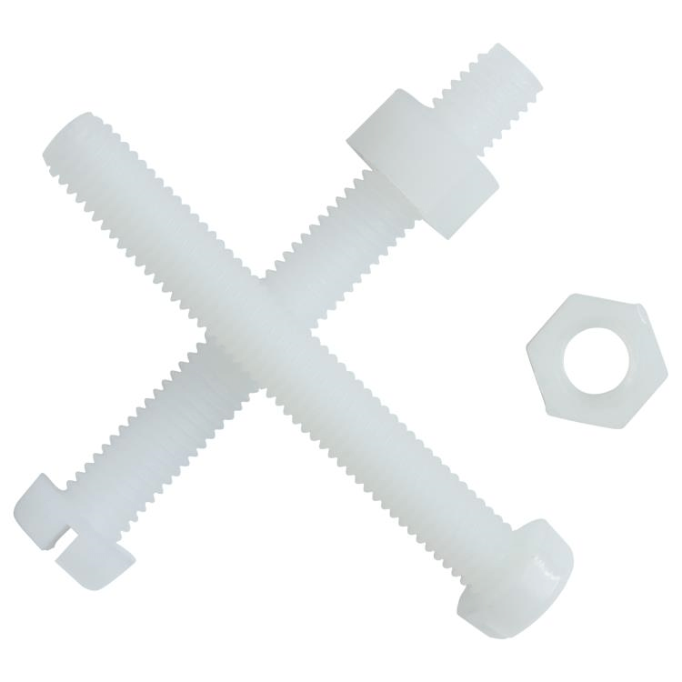 NSN-M5 Nylon M5 Screw and Nut - 50 Pack