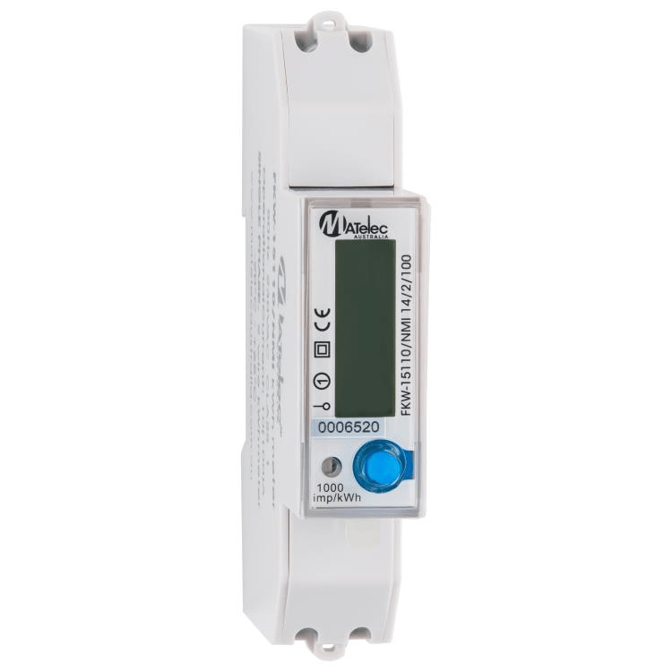 FKW-15110/NMI DIN RAIL KWH Meter Single Phase NMI Approved