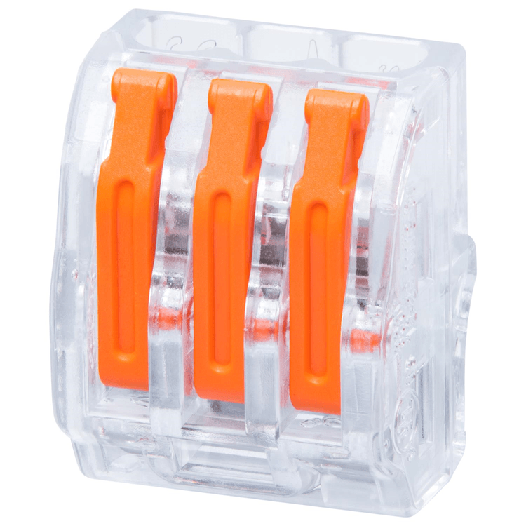 VLC-413 Voltex 3-Conductor terminal block with levers - 100 Pack