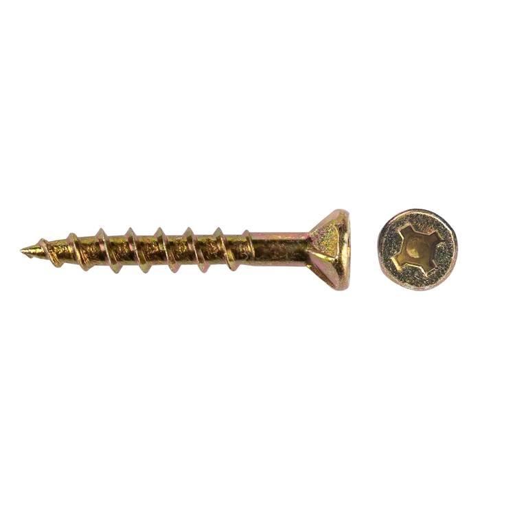 CBN-832 Chipboard Screw Needle Point Ribbed Head 8G x 32mm SQ2/PH2 Drive - 300 Pack