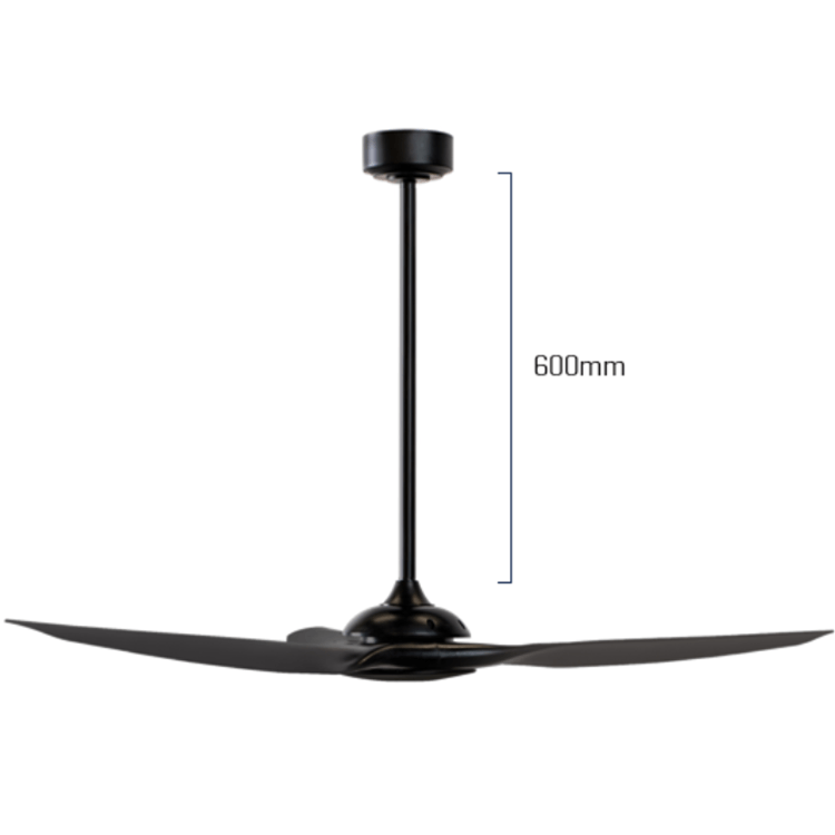 CFERB600 600mm Black Extension Rod to Suit the CFB and CFBL